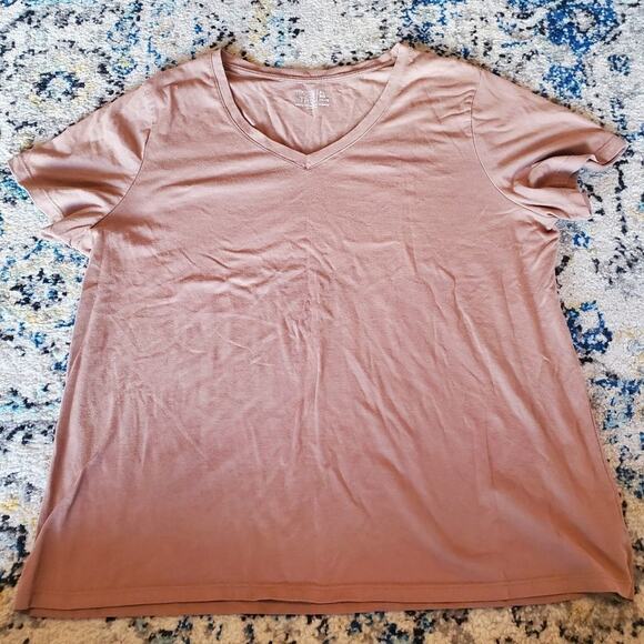Time and true xl 16-18 tan/ light brown tee - Picture 1 of 7